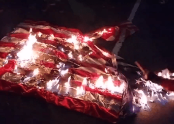 BLM radicals burn American flag, disparage police during NYC march on anniversary of George Floyd’s death – Law Officer