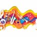 Vector paper cut craft style music composition for jazz concert festival party poster banner card