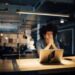 Tired businessman working on laptop at desk face palm, d’oh, sad, embarrass, diverse, stress