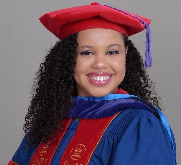 Haley Taylor Schlitz cap and gown headshot