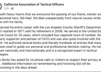 Law Enforcement Legend Charles ‘Sid’ Heal Has Died – Law Officer