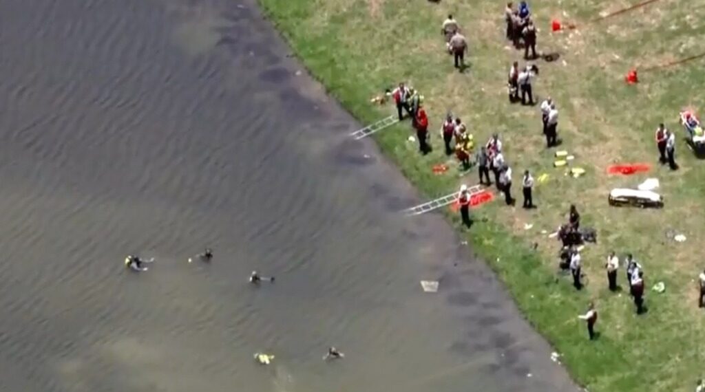 Nieves Matos, 80, and her son, Mario Laza, 56, were driving along the Florida Turnpike in Miami Friday when they lost control of their vehicle.