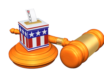 gavel and ballot
