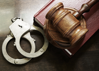 gavel and handcuffs