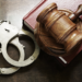 gavel and handcuffs