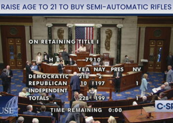 197 Republicans – All but 10 – Vote Against Raising Minimum Age to Buy Semi-Automatic Assault Rifles