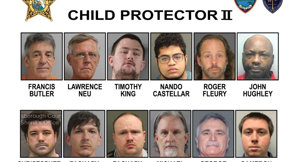 Police arrested 12 people between the ages of 20 and 67 in the operation.