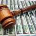 gavel and money