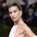Hailey Bieber attends The 2022 Met Gala Celebrating "In America An Anthology of Fashion" at The Metropolitan Museum of Art on May 02, 2022 in New York City