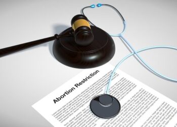 gavel and abortion paper
