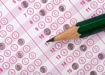 exam and pencil