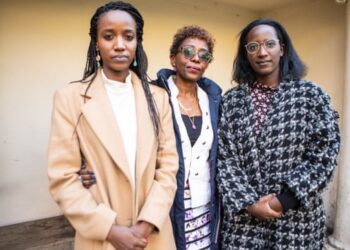 Paul Rusesabagina’s daughters, left to right, Carine Kanimba, Lys Rusesabagina and Anaiise Kanimba