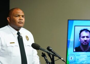 Richmond Police Chief Gerald Smith listens to a question.