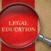 Legal Education Concept – Magnifying Glass.