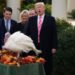 President Trump And First Lady Melania Hold National Thanksgiving Turkey Pardoning Ceremony