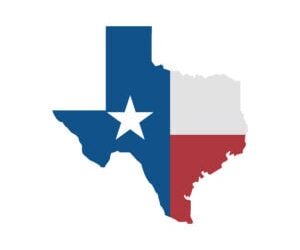 Texas map icon. Vector illustration
