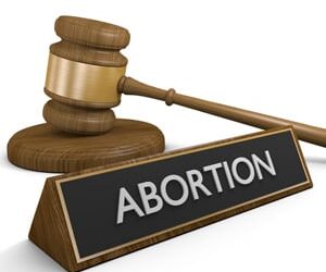 abortion words and gavel