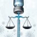 vaccine and scales of justice