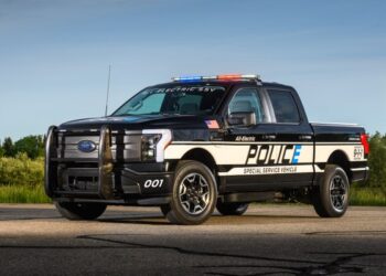 Ford reveals 1st electric pickup truck built for police