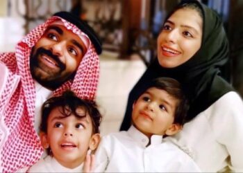 Salma al-Shehab and her family.