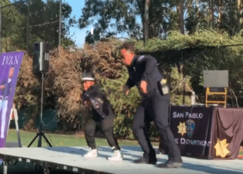 California police officer busts some moves with 8-year-old performer – Law Officer