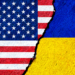 United States and Ukraine flags
