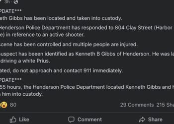 Henderson officials announced the arrest of Kenneth Gibbs.