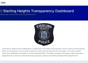 Sterling Heights Police Department launches transparency dashboard to foster community trust