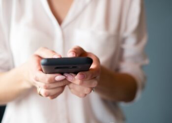 woman texting
