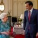 The emir of Qatar, sheikh Tamim bin Hamad Al Thani, meets Queen Elizabeth II at Windsor Castle, 24 May 2022.