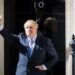 Boris Johnson waves as he enters 10 Downing Street after his appointment, 24 July 2019.