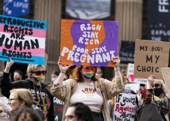 Image: "Roe v wade overturned: Protest to defend US abortion rights (Melb)", Matt Hrkac via Flickr.