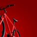 Red Mountain Bike On Red Background