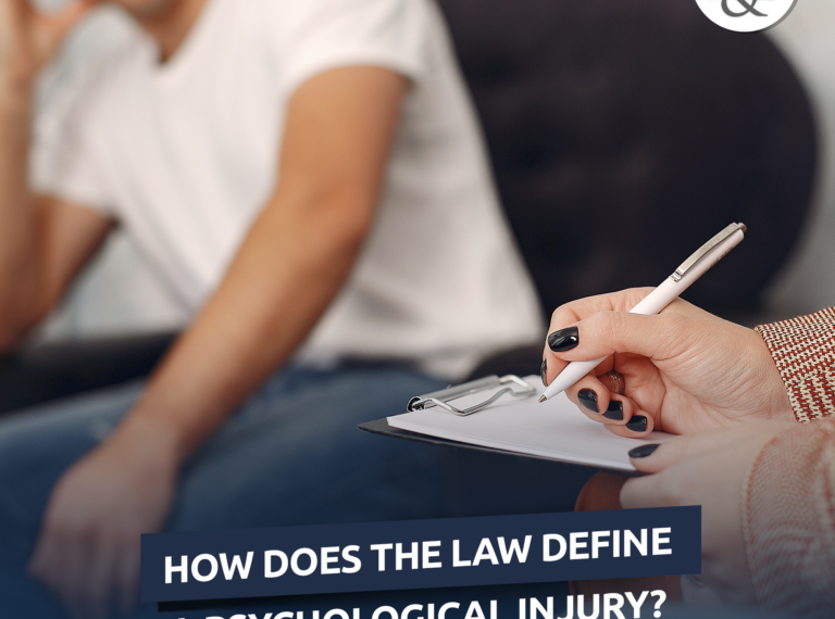 How does California law define a psychological injury?