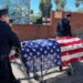 The Los Angeles County Probation Department’s Honor Guard and SEO deputies escorted Paula Lind's remains in a procession to the Los Angeles County Coroner’s Office. 