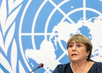 the outgoing human rights commissioner, Michelle Bachelet.