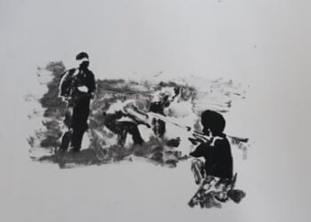 Painting by Nasrin Parvaz