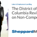 The District of Columbia Revises Ban on Non-Competes