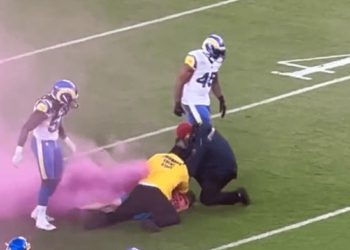 Los Angeles Rams players help security personnel nail activist running on field – Law Officer