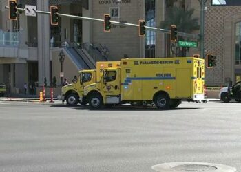 First responders were called Thursday to the scene on the Las Vegas Strip where 2 were stabbed to death and 6 are injured. 