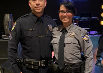 A lifelong bond: Escondido police sergeant pins badge on deputy he rescued from a drug den 22 years earlier