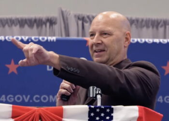 Wife of Christian Nationalist GOP Nominee Steps in to Try to Save Him When Asked About Antisemitism