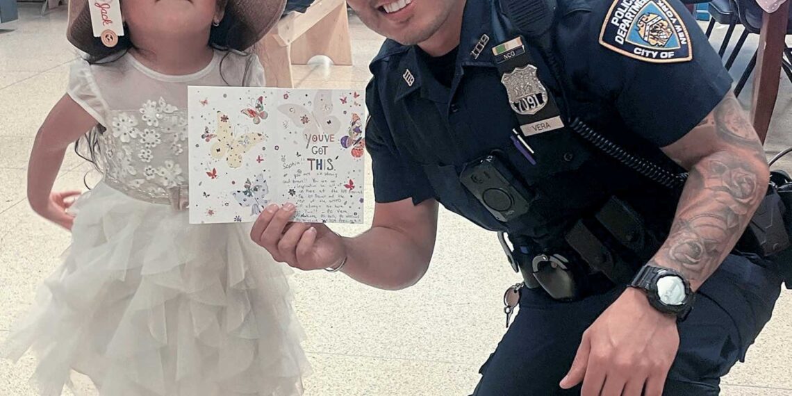 NYPD officer helps 3-year-old girl after random attack