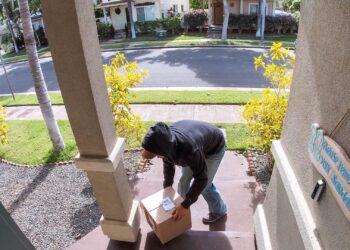 Porch pirates throw cow manure over couple’s front yard after being tricked with a box of dirty diapers