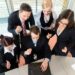 Business – businesspeople have team meeting in an office
