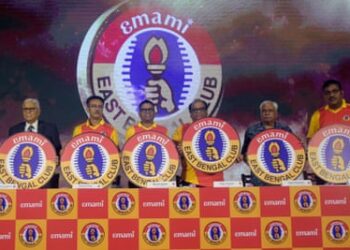 ‘Watching the East Bengal team was my father’s way of connecting with the land he always regarded as home.’ The inauguration of East Bengal’s sponsorship by Emami in Kolkata in August.