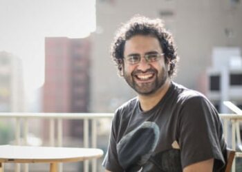 The Egyptian-British democracy activist and hunger striker Alaa Abd el-Fattah.