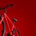 Red Mountain Bike On Red Background