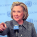 Hillary Clinton pointing