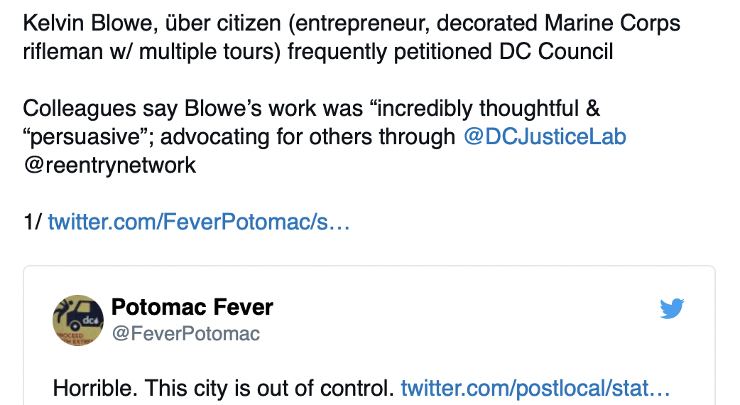 DC man who pushed “justice reform” bill shot dead on the day it passes – Law Officer